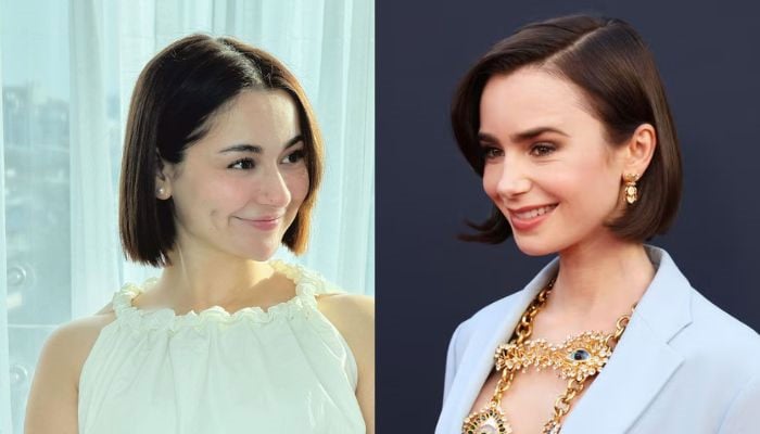 Hania Aamir gets a new hair makeover similar to the Hollywood star Lily Collins