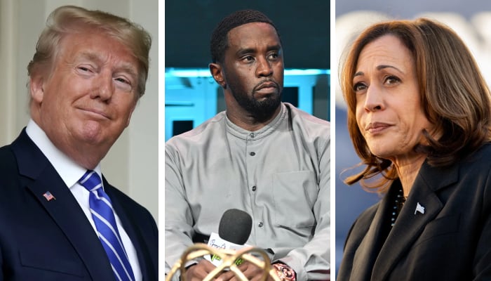 Donald Trump posts FABRICATED photo of Kamala Harris at Sean ‘Diddy’ party