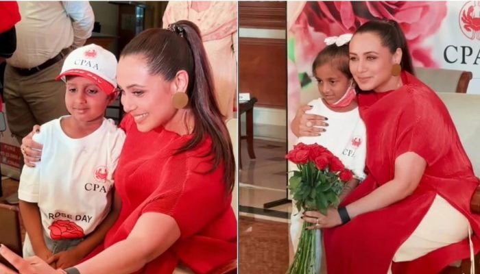 Rani Mukerj shares joyful moments with little cancer fighters: Watch