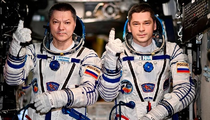 Two cosmonauts shatter historic record on International Space Station