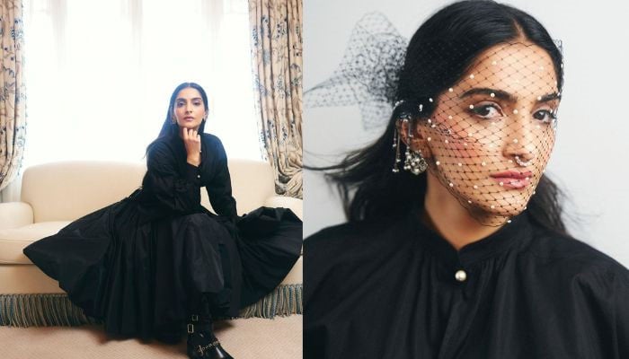 Sonam Kapoor stuns in black at Paris Fashion Week, husband Anand Ahuja reacts