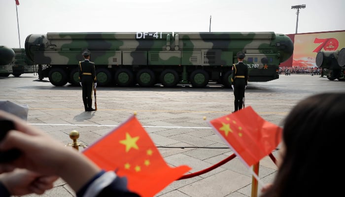 Beijing, in a rare public test fired an intercontinental ballistic missile into the Pacific Ocean