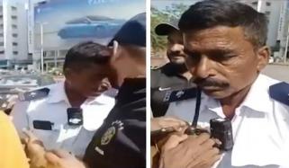 کراچی: بیٹے کے چالان پر پولیس افسر کی ٹریفک پولیس سے تلخ کلامی