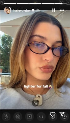 Hailey Bieber flaunts ‘lighter’ locks after welcoming baby with Justin Bieber