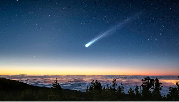 Rare celestial event: Comet lights up the sky after historic 80,000 years