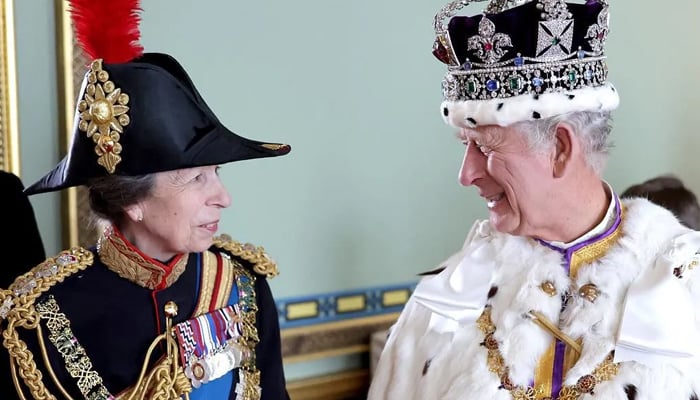 Princess Anne refused to slow down as King Charles has to repeatedly pull back from the throne