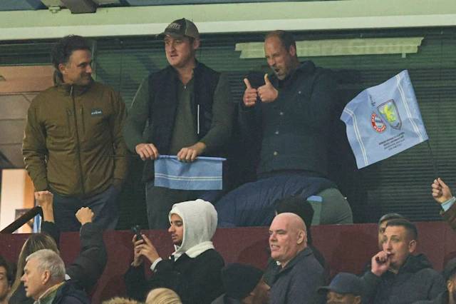 Prince William enjoys Aston Villa match with Kate Middleton’s pal