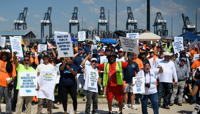 Around 45,000 dockworkers were on US East and Gulf Coasts went on strike for three days