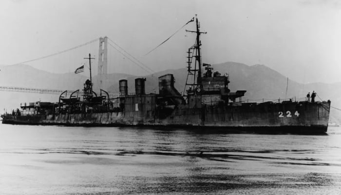 ‘Ghost Ship Off the Pacific’ served with both American and Japanese flags during WWII