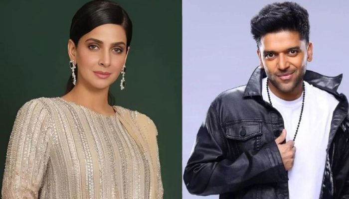 Saba Qamar and Guru Randhawa worked together on the song Suit Suit Karda