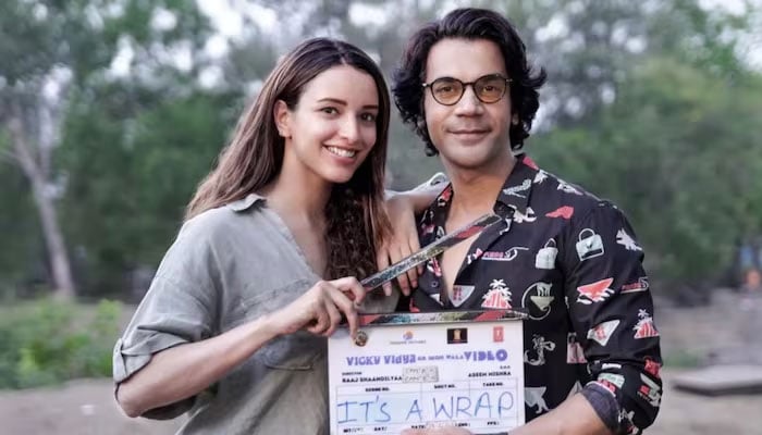 Triptii Dimri is in Ahmedabad with her co-star Rajkummar Rao for Vicky Vidya Ka Woh Wala Video promotions