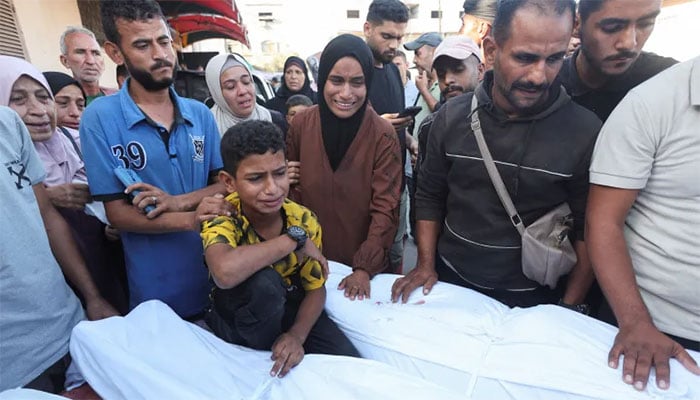 I also have to go with my father, the Palestinian child's emotions at his father's funeral made everyone cry