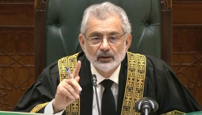 Seeking adjournment by Tehreek-e-Insaf is a delaying tactic, Chief Justice Qazi Faiz Isa