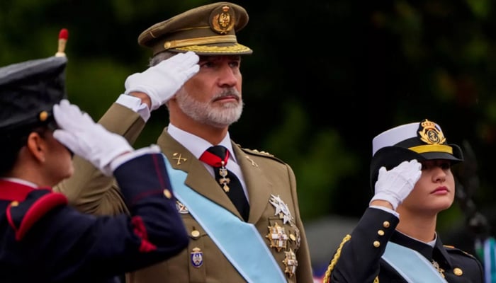 King Felipe’s marks significant political development despite rain on his celebratory parade