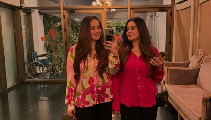 Aiman Khan and Minal Khan were spotted out and about over the weekend