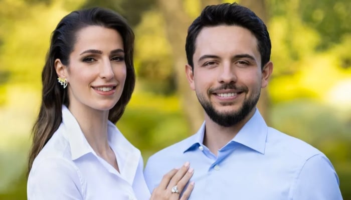 Princess Rajwa enjoys football match with husband Crown Prince Hussein