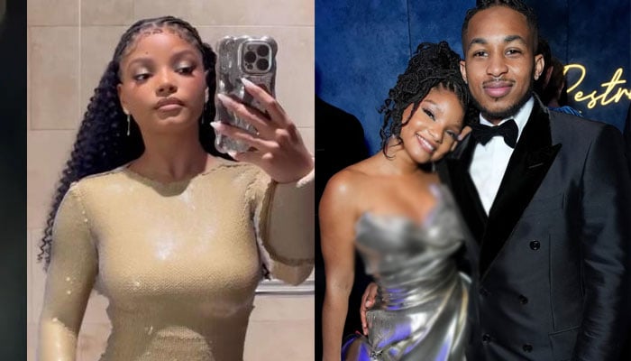 Halle Bailey slips into revenge dress weeks after DDG split