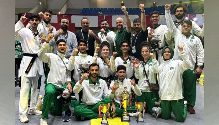 Pakistan's historic achievement, winning the 6th Asian Open Taekwondo Championship