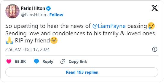 Charlie Puth, Paris Hilton honour late One Direction star Liam Payne