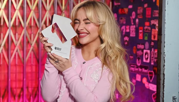 Sabrina Carpenter reacts to smashing UK Charts 71-year record