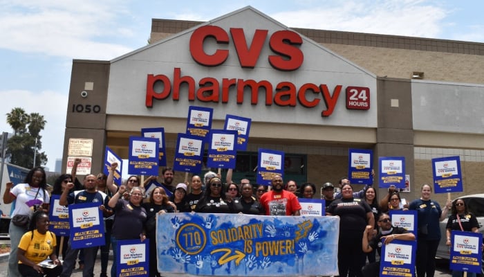 CVS workers strike at 7 stores in Southern California for better pay, healthcare