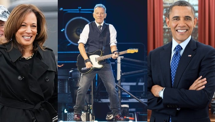 Bruce Springsteen teams up with Obama and Harris for epic campaign concerts