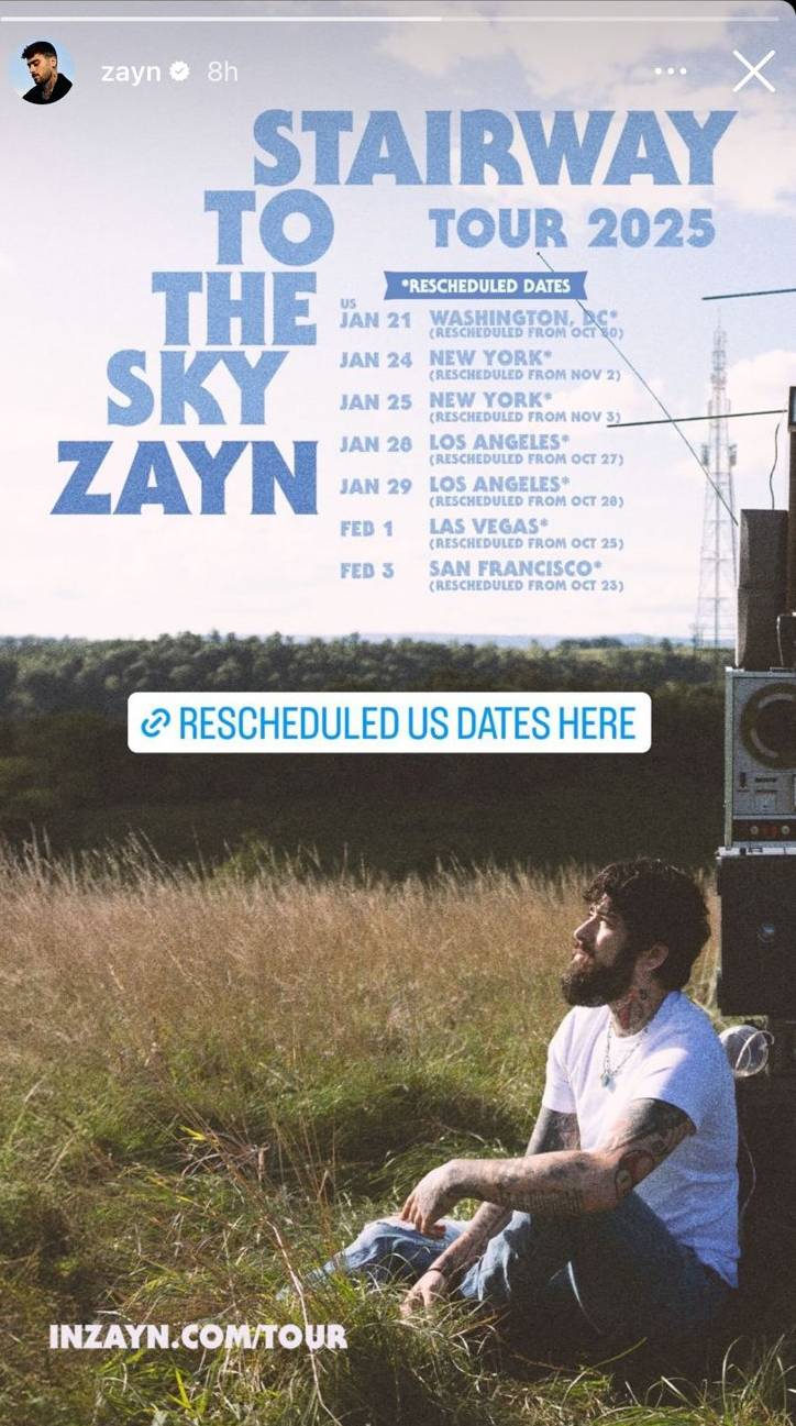 Zayn Malik drops new US tour dates after Liam Payne’s death