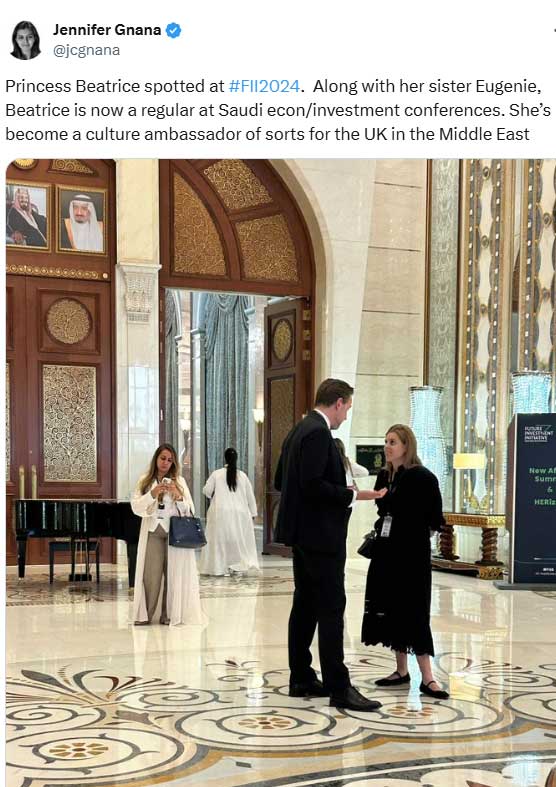 Princess Beatrice steps out in Saudi Arabia after husbands heartfelt confession