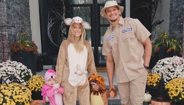 Patrick, Brittany Mahomes celebrate Halloween in adorable animal costumes