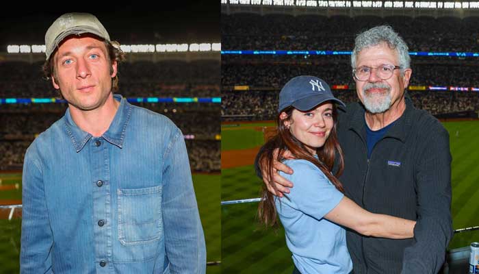 Jeremy Allen White, Molly Gordon enjoy Game 5 of the World Series