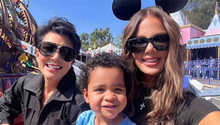 Khloé Kardashian, son Tatum pay homage to Kris Jenner in matching pajamas