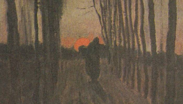 Discover hidden mysteries in Van Gogh’s another masterpiece Lane of Poplars at Sunset