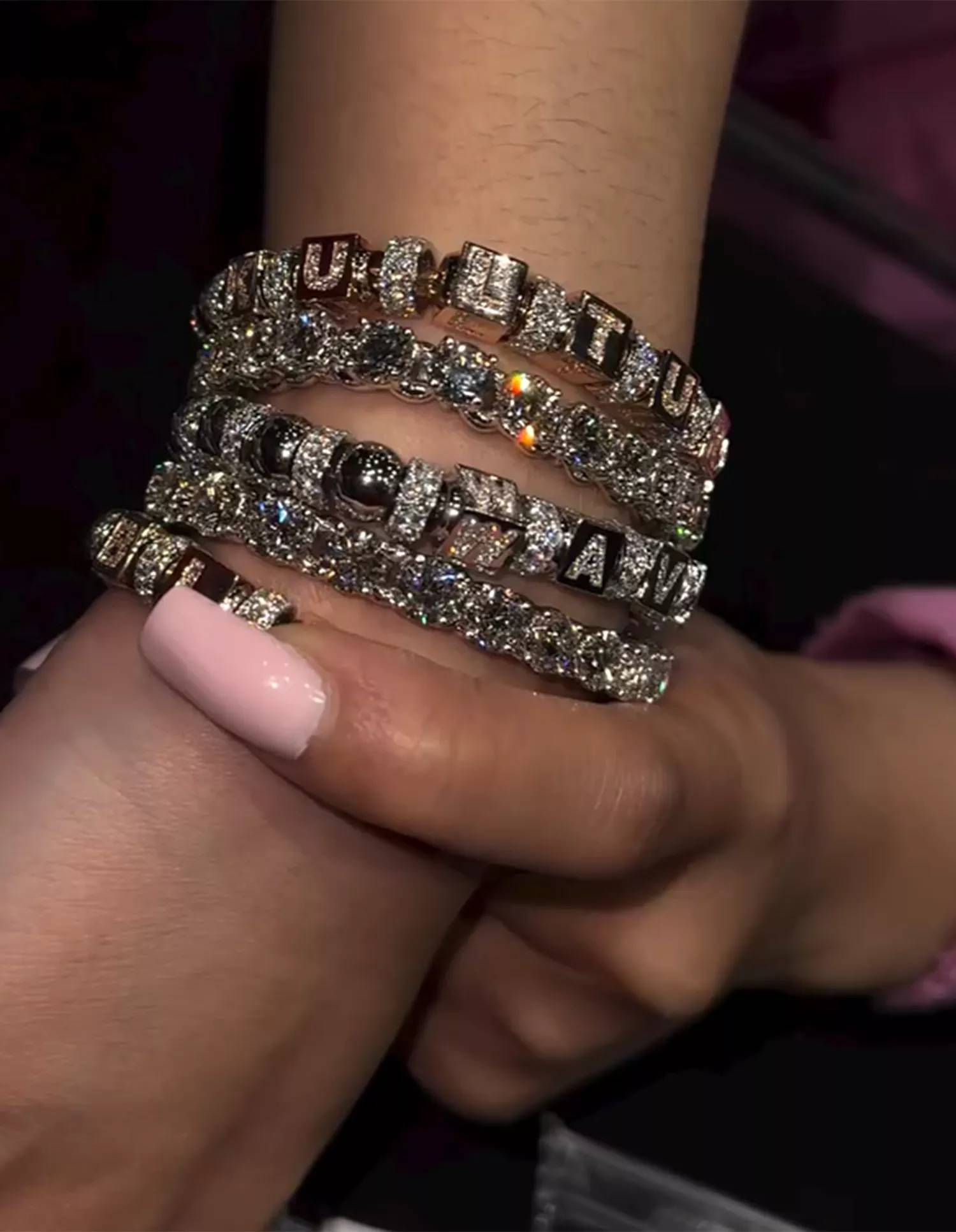 Cardi B shows off third babys name in dazzling diamond jewelry?