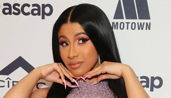 Cardi B shows off third babys name in dazzling diamond jewelry?