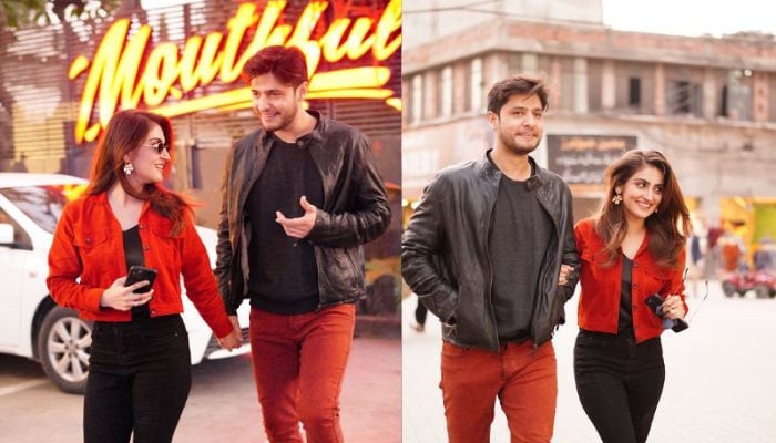 Hiba Bukhari, Arez Ahmed explore streets of Lahore in style