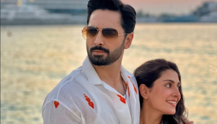 Ayeza Khan, Danish Taimoor’s beach break leads to magical sunset moment