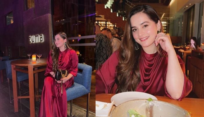 Baandi actress Aiman Khan is vacationing with her family in Dubai