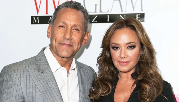 Leah Remini and Angelo Pagán