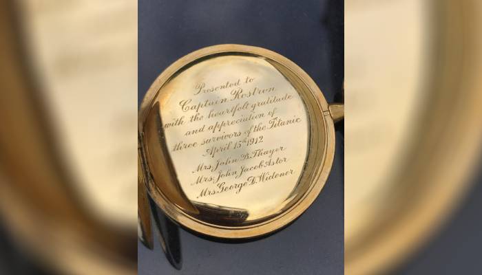 18-carat Tiffany & Co. watch was gifted to Captain Arthur Rostron