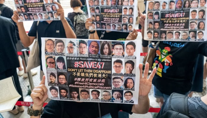 Hong Kong sentences 45 pro-democracy activists to prison