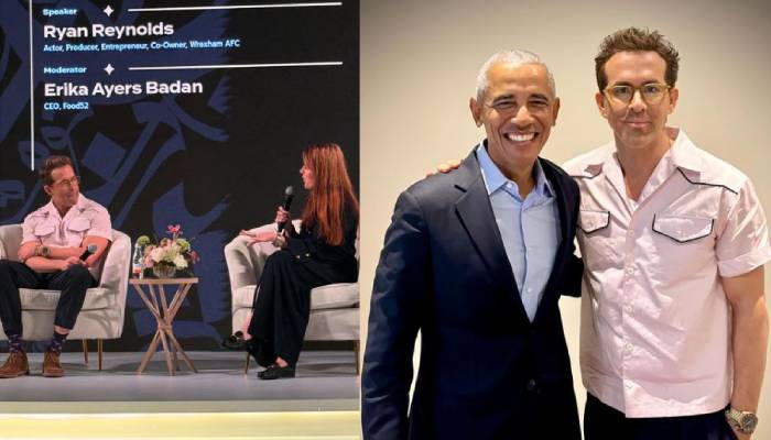 Ryan Reynolds meets Barack Obama at Sportico Summit