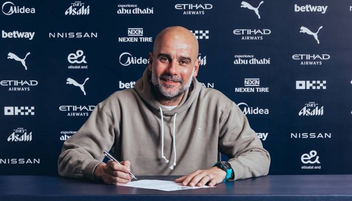 Manchester City manager Pep Guardiola secures new contract