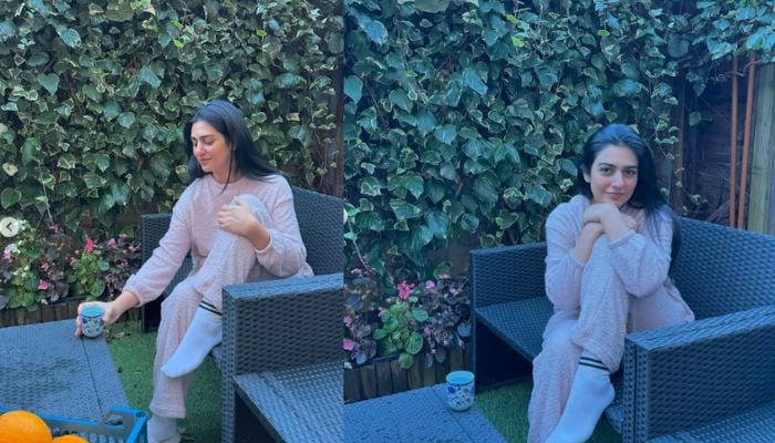 Sarah Khan embraces cozy winter mornings in London