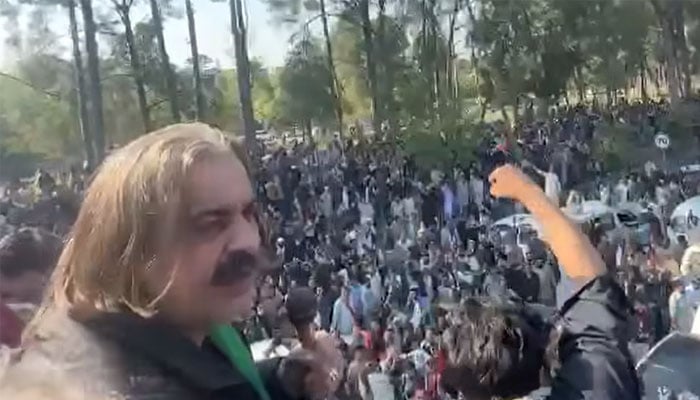 بانی کے احکامات آنے تک ڈی چوک سے آگے نہیں جائیں گے، علی امین