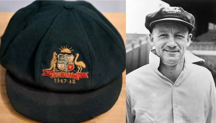 Don Bradman’s famous cap from 1947-48 series fetches record-breaking bid