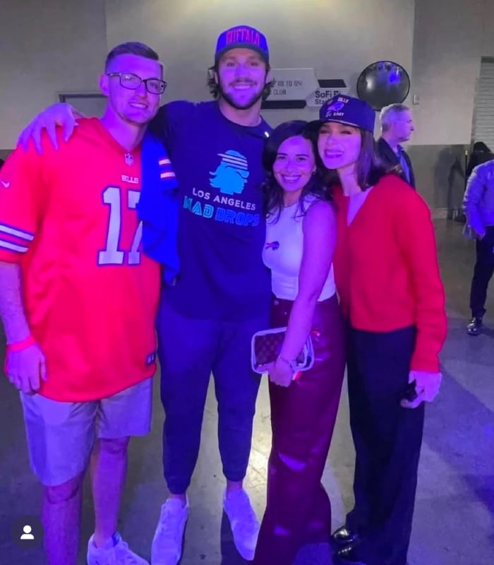 Josh Allen smiles wide for Hailee Steinfeld’s pre-birthday photo despite loss