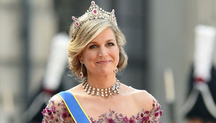 Queen Maxima of the Netherlands turns head at outing with Portuguese President