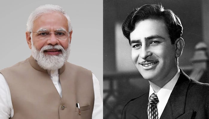 Indian PM Modi honours Raj Kapoor on his golden jubilee birthday