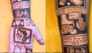 مہندی لگا کر طلاق کا جشن