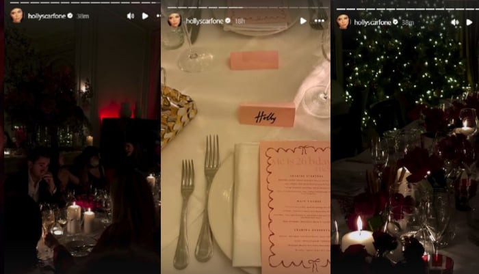 Holly Scarfone celebrates 26th birthday with glamorous party